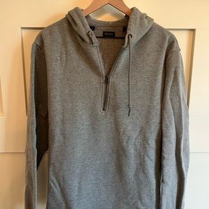 Gray Half-Zip Hoodie